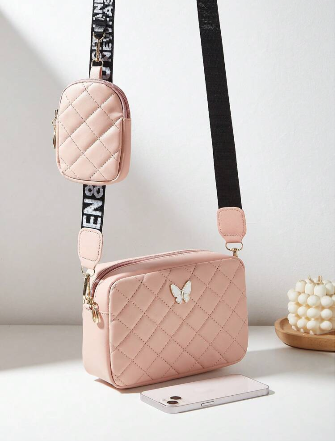 “Bolso Mariposa Urban Chic – Rosa Pastel”