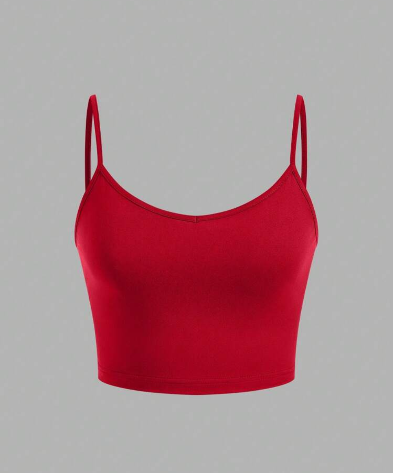 Top Rojo Liso – Básico y Versátil