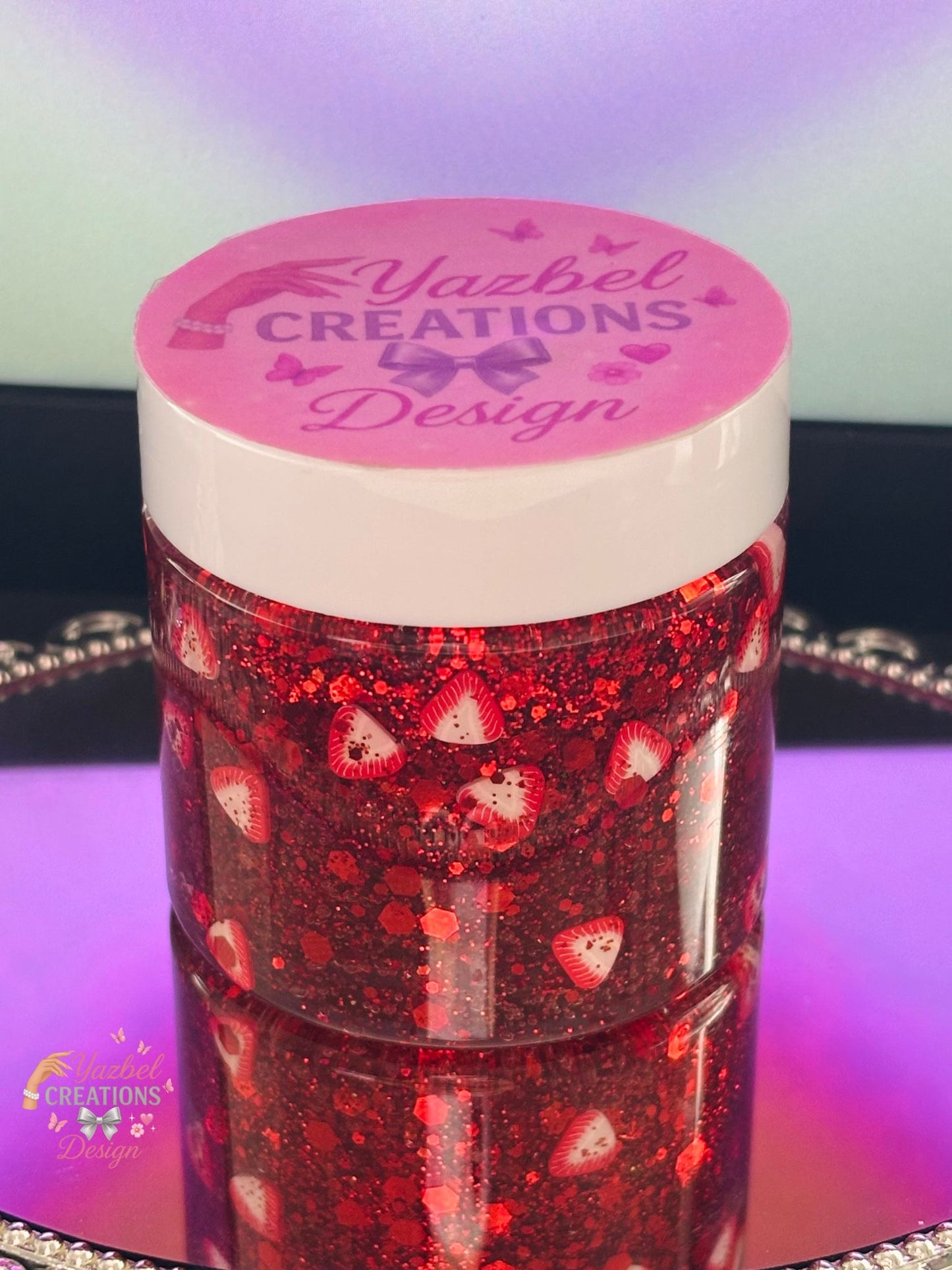 🍓 Glitter Gel Fresa – Yazbel Creations & Design (2oz)
