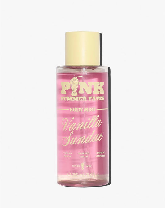 🍦 Vanilla Sundae Body Mist – PINK Summer Faves (8.4 fl oz)