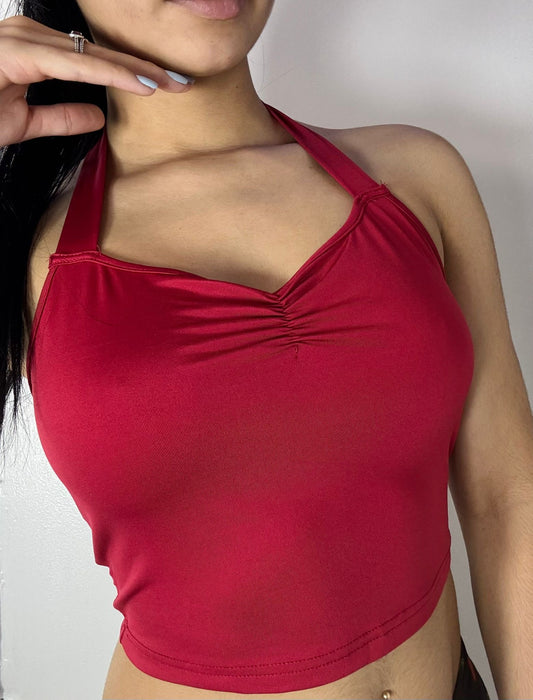 Red Flame Halter Top