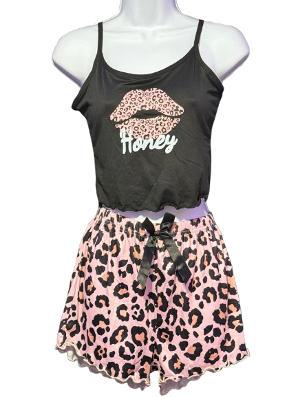 Set de Pijama con Estampado Animal Print “Honey”