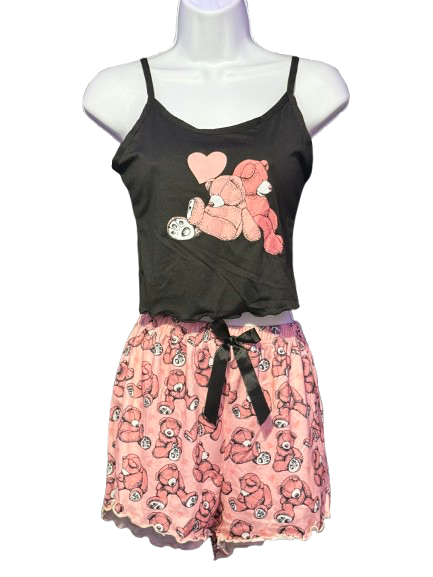 Set de Pijama con Ositos Rosas