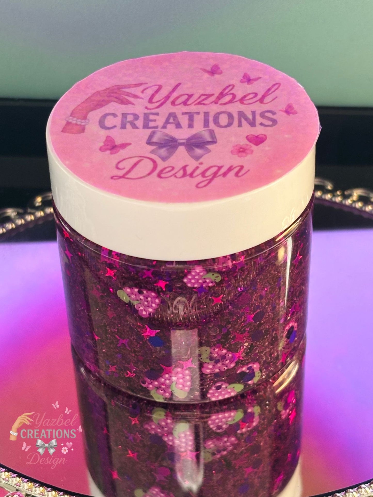 🍇 Glitter Gel Uva – Yazbel Creations & Design (2 oz)