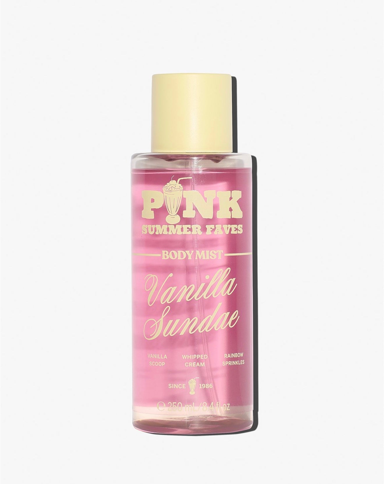 🍦 Vanilla Sundae Body Mist – PINK Summer Faves (8.4 fl oz)